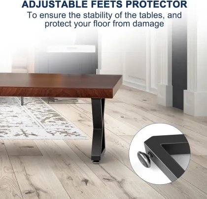 Z Shape Heavy Duty Metal Coffee Table Legs