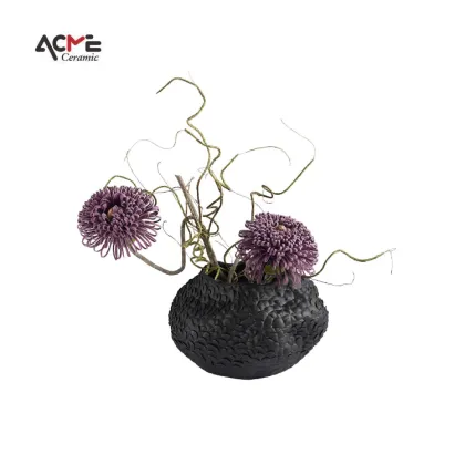 Ceramic Handmade Irregular Floral Vases: Unique Home Decor Ornaments