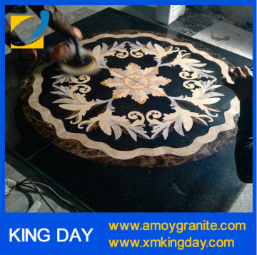 flower waterjet marble tiles design floor pattern (Factory Directly)