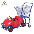 Carrinho de compras infantil com forma de carro de brinquedo