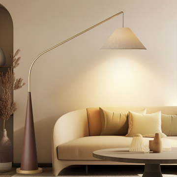 Modern Metal Arc LED Floor Lamp for Villa, Hotel, and Restaurant Decor