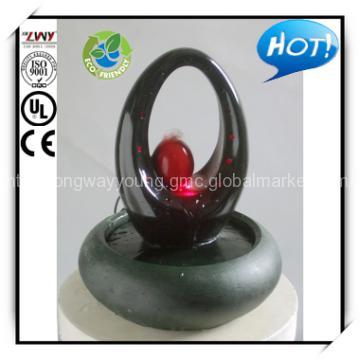12.5 Inches Dark Resin Desktop fountain with LED
