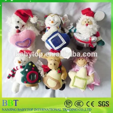 Christmas tree decoration stuffed toy soft Santa Claus plush Xmas deer