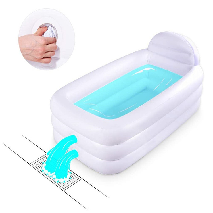 Inflatable Free-Standing Adult Bath Tub portable air bathtub