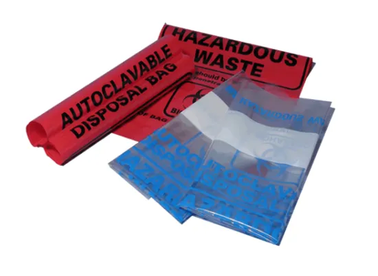 Medical Waste Poly Bag, Medical Printed Waste Bag Biohazard Bag, Medical Disposable Plastic Bags