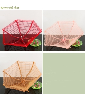 The new high-grade folding table food cover with lace net round mesh food cover,mosquito food cover