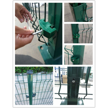 Wire Mesh Fence Panel With Square Post