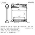 Radiator for BENZ C-CLASS W 202 OEM 2025002603
