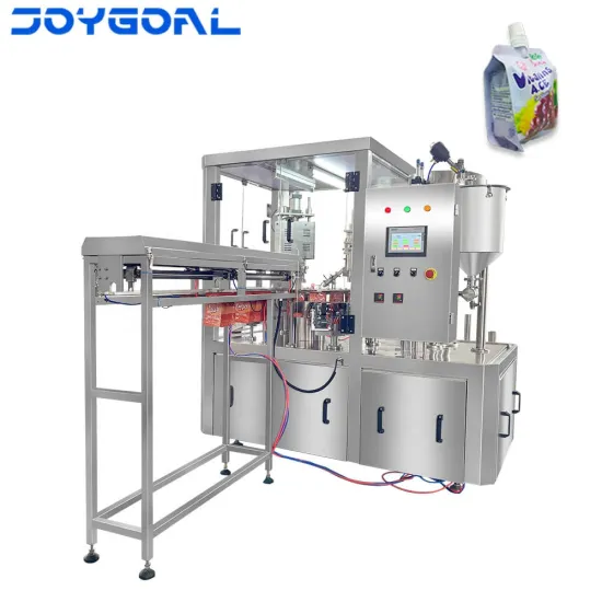 ZLD-2A Rotary Automatic Spout Pouch Filling and Capping Machine for Juice and Yogurt