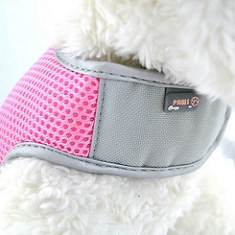 Pink Small Airflow Mesh Harness med kardborreband