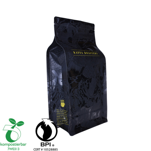 Eco friendly flat bottom coffee bags Bio pack
