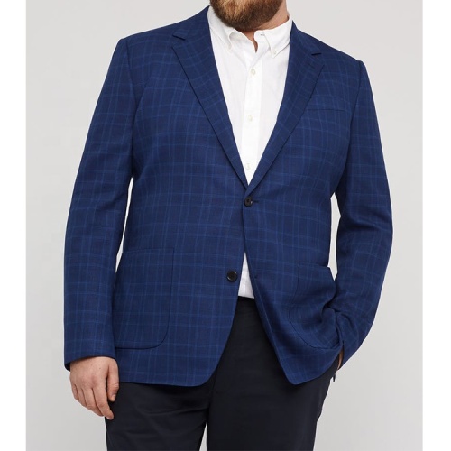 Trend Classic Cobalt Blue Check Plaid Noble Suit