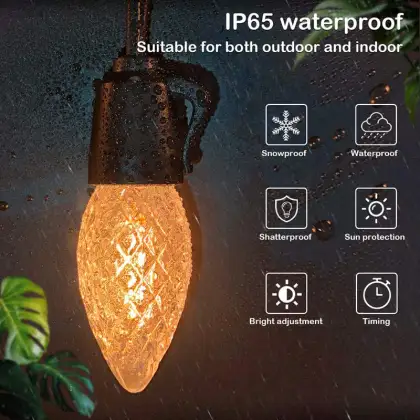 65ft C35 String Bulbs LED String Light