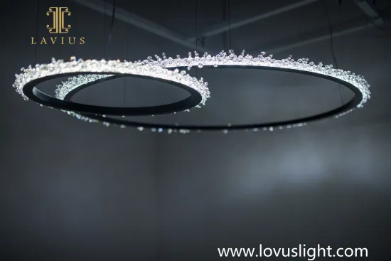 Modern crystal k9 chandelier High luxury custom villa living room bedroom creative chandelier