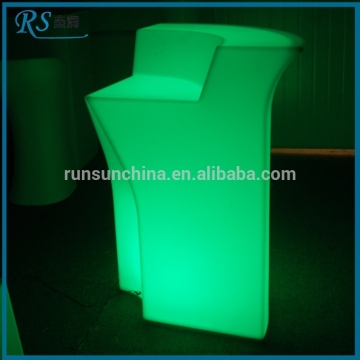 BS307 LED plastic corners for furniture/ 16 colors led plastic bar counter for beer bar