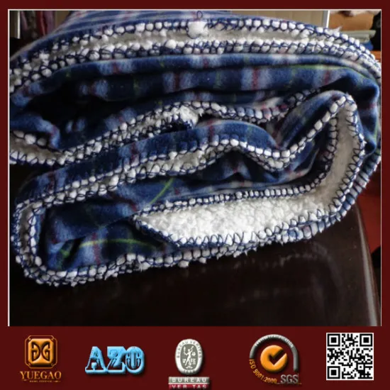 Solid color 100 polyester sherpa fur blanket