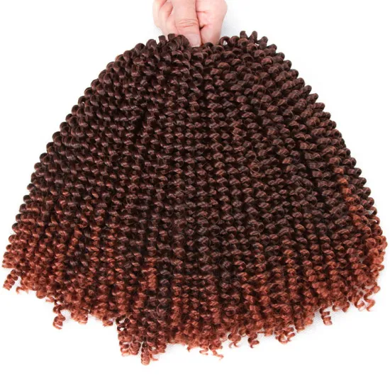 Crochet Braids Spring Twist Synthetic Braiding Hair Extensions Jamaican Bounce Spring Curly