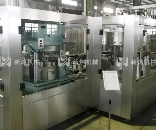 high speed 6 heads can filling and seaming sealing machine