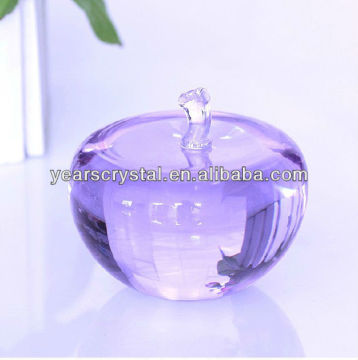 Lovely crystal jewel crystal apple souvenir(G-0220)