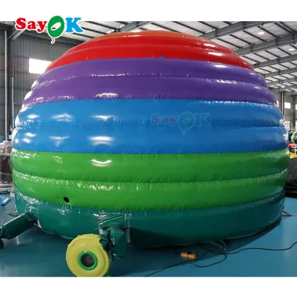 SAYOK Commercial Inflatable Audio Music Air Balloons Bounce House Bouncer Castle Combo