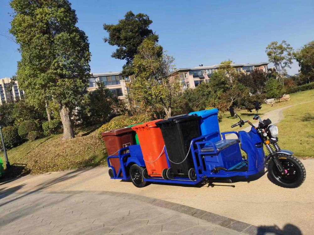 Caminhão de lixo da corrente de seis baldes