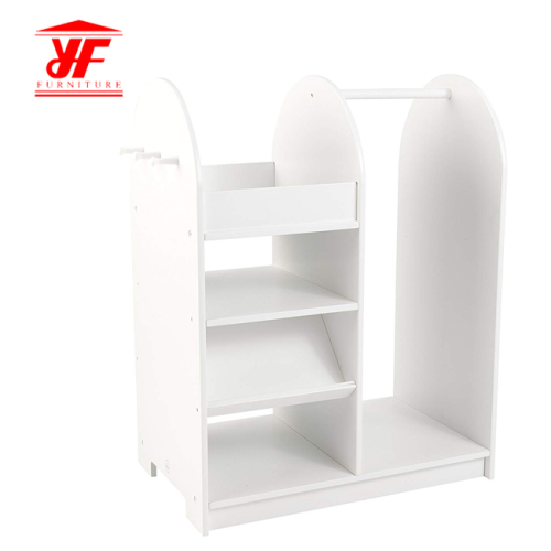 Lovely White Shoe and Cloth Storage for Kids