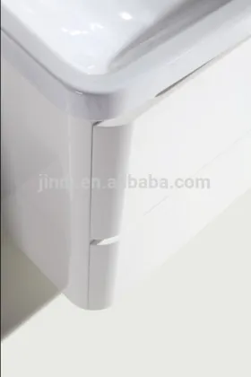 Classical wall hang bathroom cabinet with white painting
