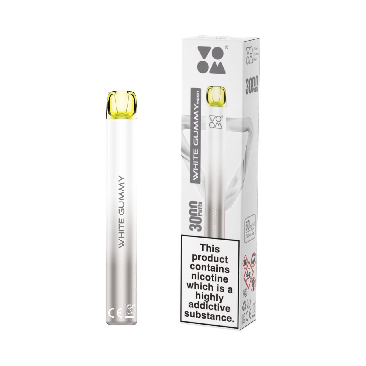 VOOM Mesh 3k puffs-White Gummy