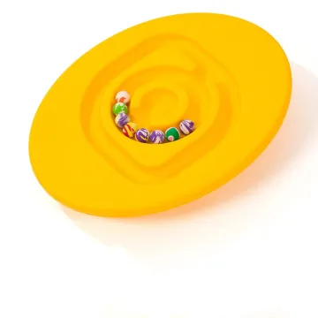 Outdoor Sensory Balance Training: Four-Wheel Plastic Gym Wobble Board for Kids' Early Education