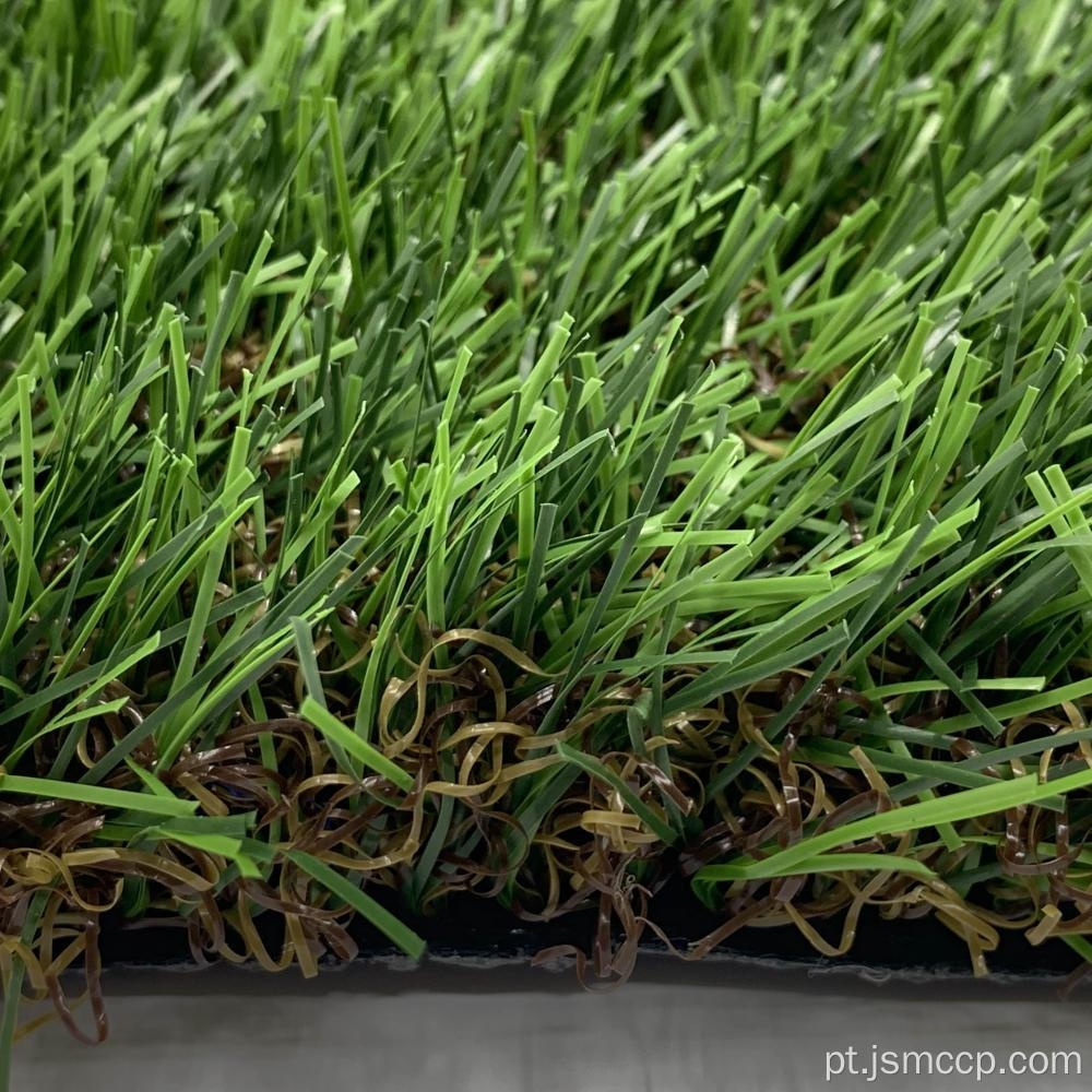 tapete de grama artificial verde de alta densidade grossa