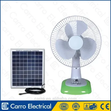 Carro Electrical 12inch 12v 12w dc desk solar fan DC-12V12G