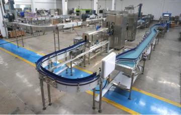 Transportador de botellas para línea de producción de bebidas