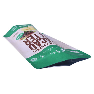 Bio foil bag stand-up coconut packaging with zipper