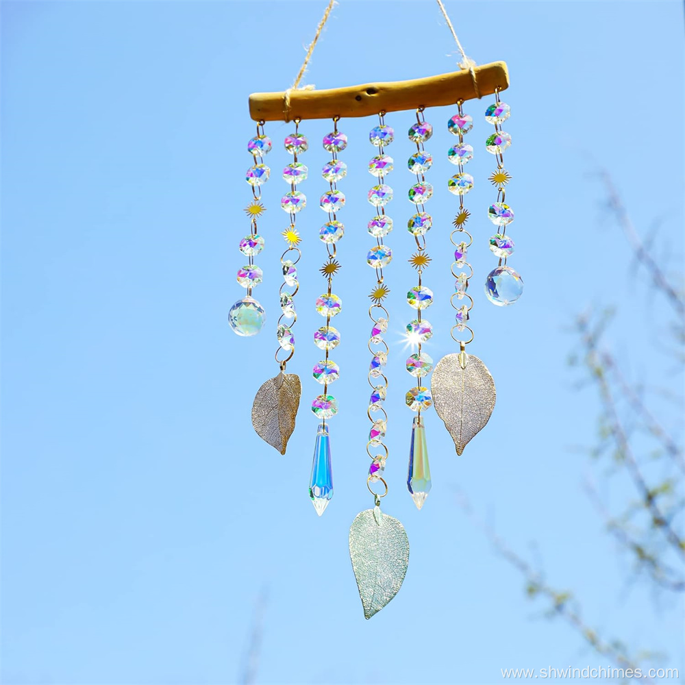 Glass Crystal Mobile Wind Chimes for Home Decoration Gift
