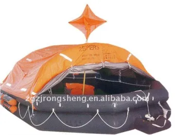 Throw-over Type Inflatable Life-raft