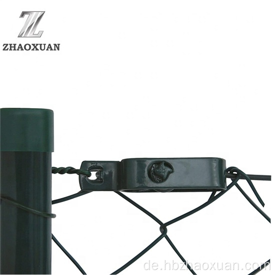 Schwarzer vinylbeschichteter 5 -Fußketten -Verknüpfungszaun