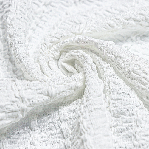 Tela jacquard crepé de urdimbre de poli spandex para prendas de vestir
