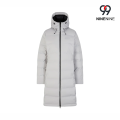 Parka de inverno com isolamento longo e capuz ajustável
