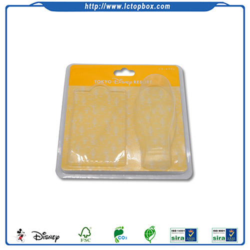 Clean PVC Transparent Packaging Box with Flat Card Bottom