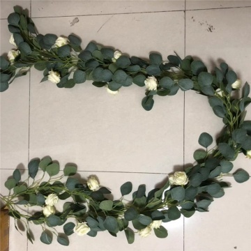 YAYUN CH2006: 200CM Artificial Eucalyptus Wreath Garland for Wedding Decoration Hot Sale