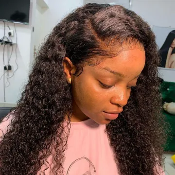 Yeswigs Full Hd Lace Front Wig Raw Indian Cuticle Aligned Virgin Kinky Curly Human Hair Lace Frontal Closure Wig For Black Women