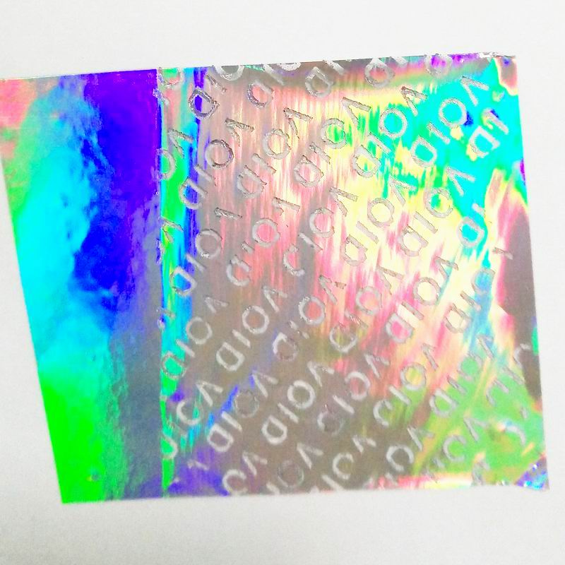 Vide Security Sécurité Évident Hologram Stickers Laser Pattern Laser