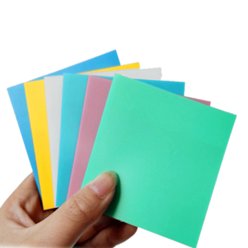 Joytop Custom Printed Glitter Self-Adhesive Colored PET Transparent Sticky Notes (50 Sheets)