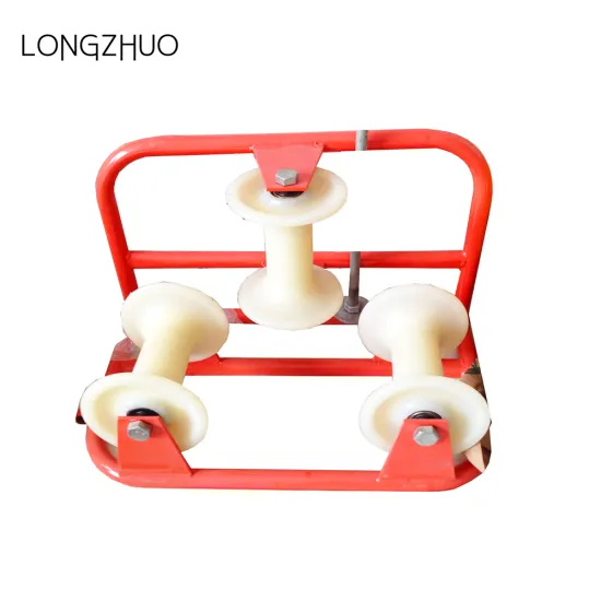 Three Wheel Corner Cable Ground Pulley