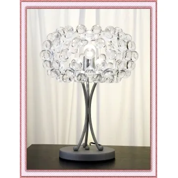 2013 Modern Table Lamp Acrylic and Glass, Metal with Silver Color