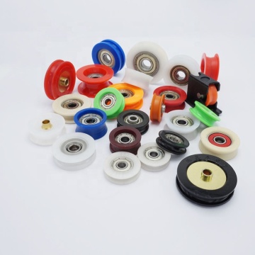 High Performance Sliding Rubber Concave Wheels U Shape Cable Roller/Pulley