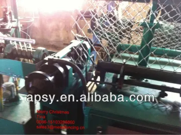 Automatic Double Wire diamond mesh machine/chain link fence machine