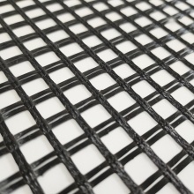 Polyester PET biaxial geogrid railway road construction