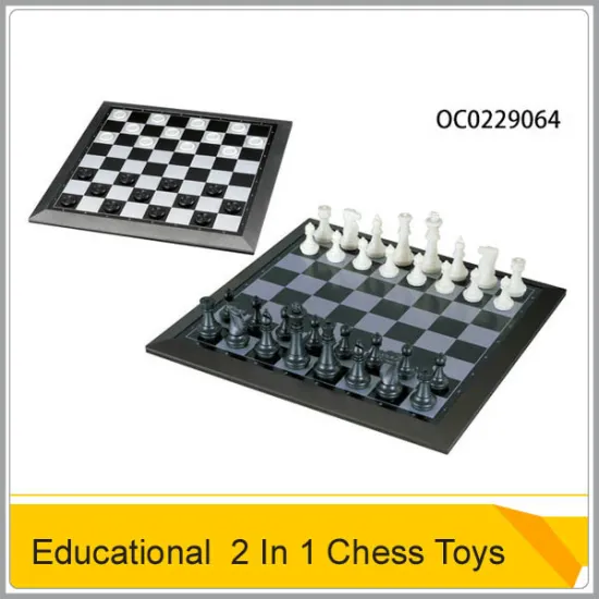 Plastic 2 In 1 Educational Magnetic Chess Board Set OC0229064