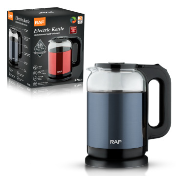 Premium RAF High Borosilicate Glass Kettle, 2L Capacity, Auto Shut-Off